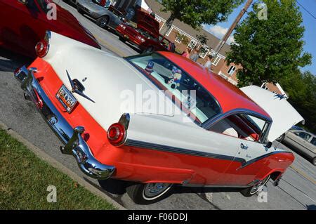 A 1956 Ford Fairlane Victoria Hard Top Car Stock Photo Alamy