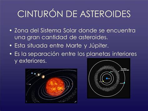 Datos del cinturón de asteroides