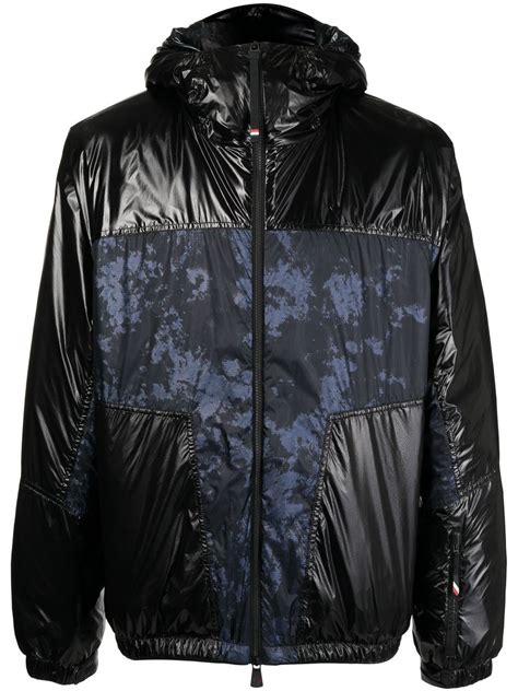 Moncler Grenoble Panelled Hooded Puffer Jacket Black Farfetch Hk