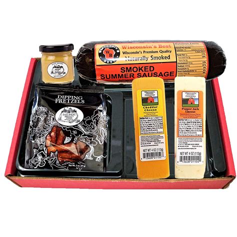 Wisconsin S Best And Wisconsin Cheese Company Cheese And Sausage Classic T Basket 5 Pc