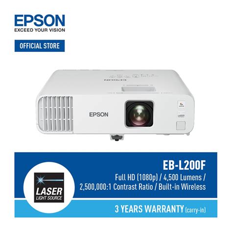 Epson Eb L F Full Hd Lumens Projector Hours Lamp Life