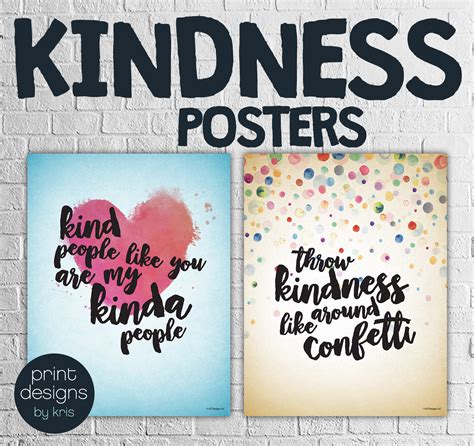 Kindness Posters Classroom Posters Teaching Kindness Classroom Wall Decor Posters For School