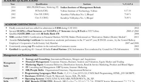 Iim Students Resume Curriculum Vitae Curriculum Vitae United Nations