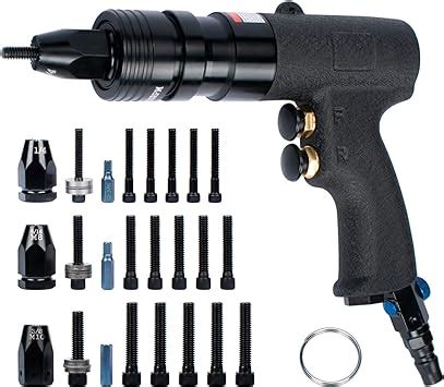 Inpanols Pneumatic Rivet Nut Gun Kit With Self Locking Gun Head For