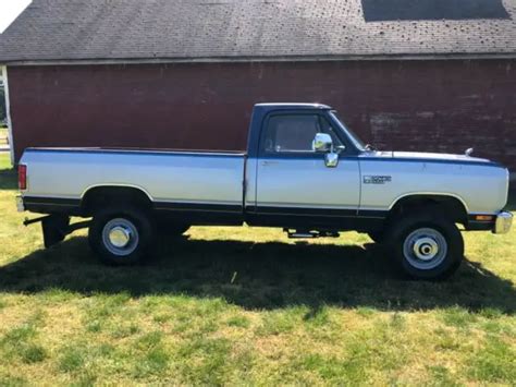 1990 Dodge Cummins Turbo Diesel 1st Gen 1 Ton W 350 4x4 1 Owner Truck