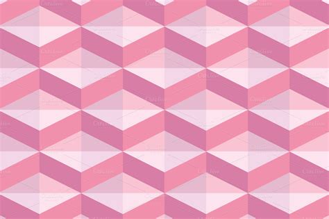 Set of pink geometric patterns ~ Patterns on Creative Market