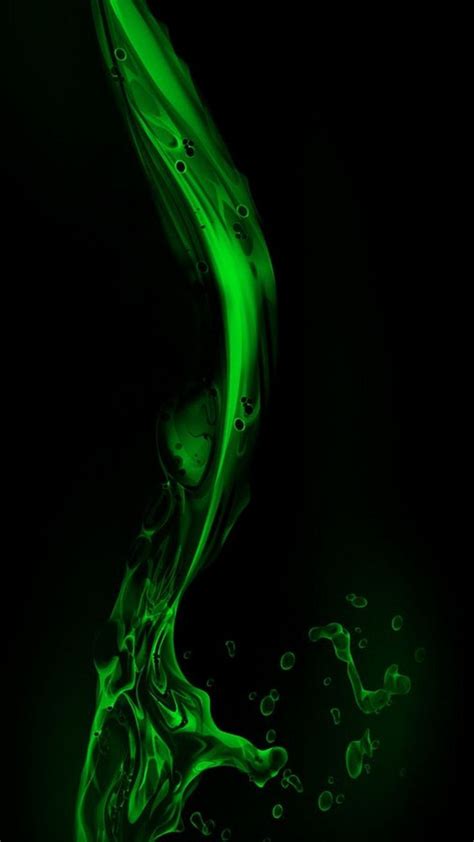 Green Liquid Wallpaper iPhone