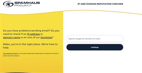 The Spamhaus Project on LinkedIn: Lookup - Reputation Checker - Spamhaus