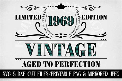 Vintage Aged To Perfection Birthday Svg Svgs Design