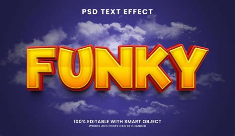 Premium Psd Funky Text Effect Template