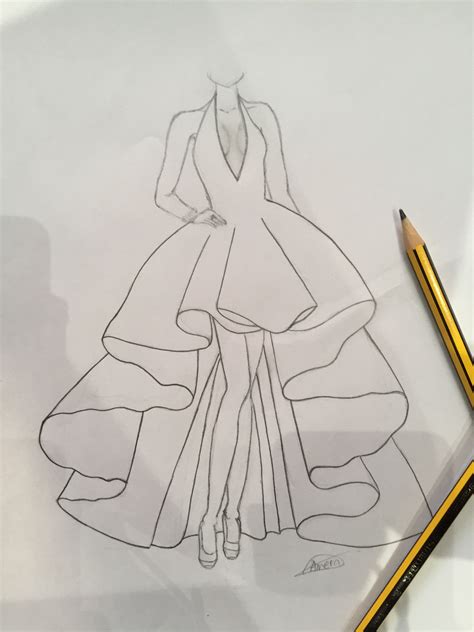 Sketches Of Dresses Drawings Of Dresses