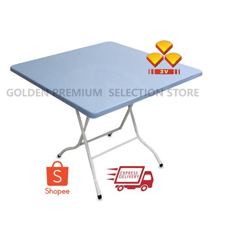 3V Fordable Plastic Table 3V Meja Lipat Plastik Square Segi Empat