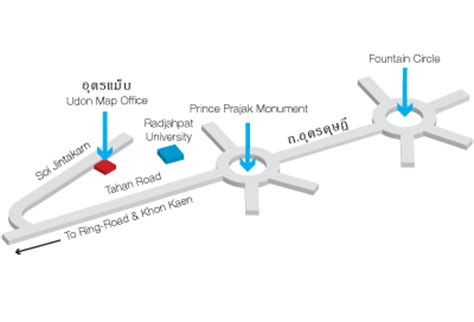 About Udon Map - Udon Thani, Thailand