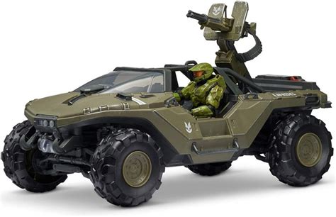 Warthog With Master Chief World Of Halo Deluxe Vehicle And Figure Pack