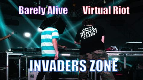 Invaders Zone Cdmx Epic Vlog Virtual Riot Barely Alive Y M S Youtube