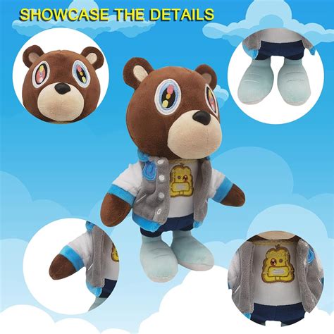 Lindo Oso De Peluche Kanye De Pulgadas Suave Perfecto Regalo De