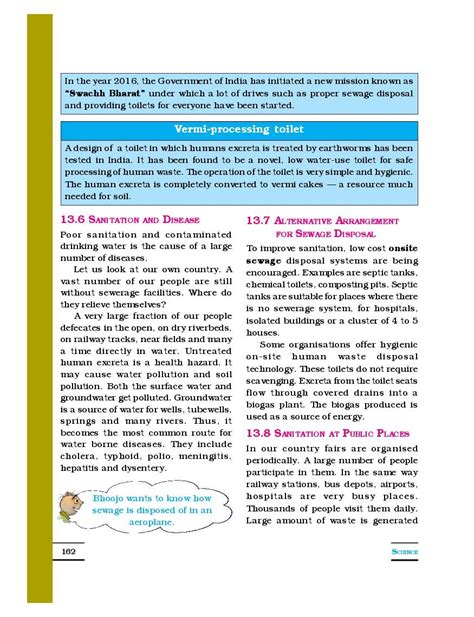 Ncert Book Class Science Chapter Wastewater Story Session