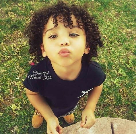 Pin On Beautiful Mixed Children Curly Hair Baby Boy Cute Mixed