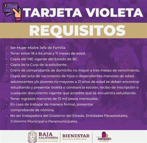 Convocatoria Tarjeta Violeta Para Madres Jefas De Familia