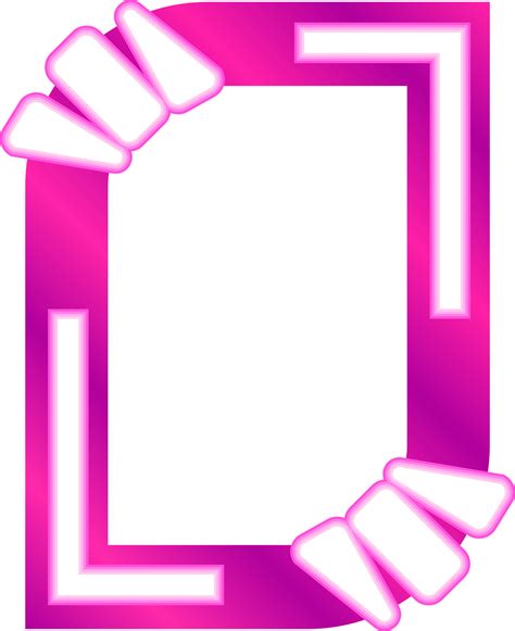 Abstract glowing neon frame. PNG with transparent background. 30340799 PNG