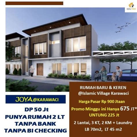 Jual Rumah Di Islamic Village Karawaci Tangerang Tanpa BI Checking