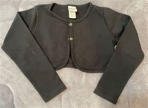 Bolero Manga Longa Preto Infantil Roupa Infantil Para Menina Pula