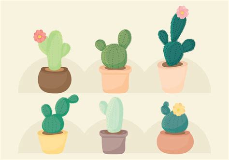 Vector Cacti Set - Download Free Vector Art, Stock Graphics & Images