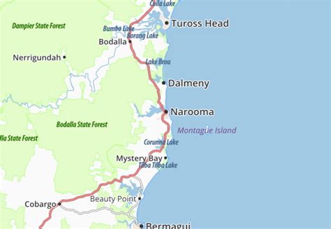 MICHELIN Narooma map - ViaMichelin