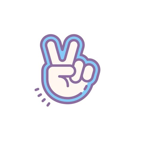 V Live Icon Icon Peace Gesture Peace