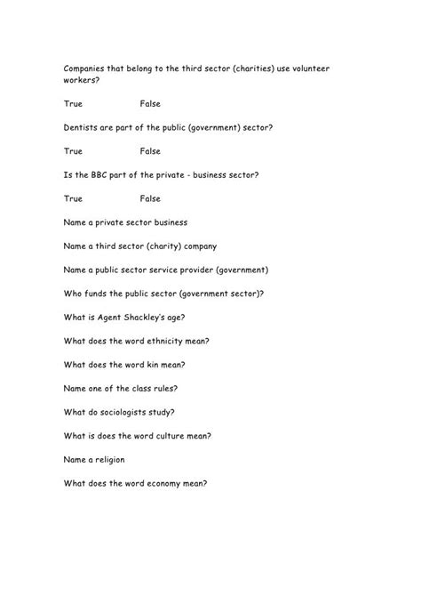 L3 Pass The Parcel Questions