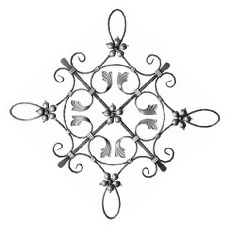 13010 Decorative Wrought Iron Rosettes For Gate Fence And Staircase