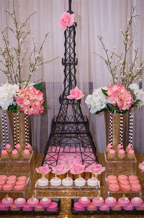 Paris Sweet Table Parisian Themed Bridal Shower Paris Theme Wedding Paris Theme Party