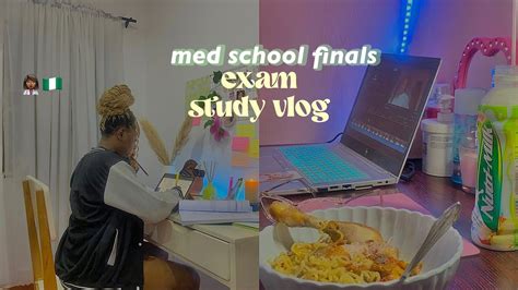 Med Student Finals Exam Study Vlog Productive Study With Me Exam