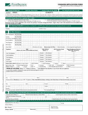 Fillable Online Common Application Form Ray Invest Fax Email Print