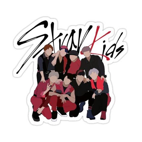 Stray Kids Gods Menu Group Photo Sticker By Ddaenggoodies In 2021