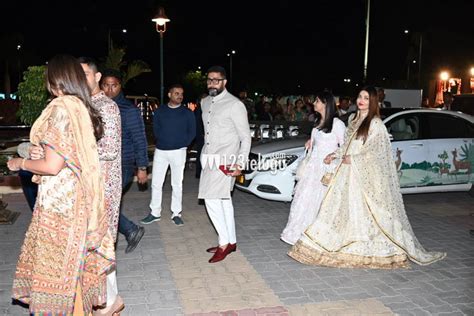 Photos Amitabh Abhishek Aishwarya Rai Return From Anant Radhika S