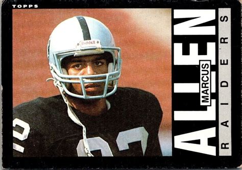 Topps Marcus Allen Los Angeles Raiders Ebay