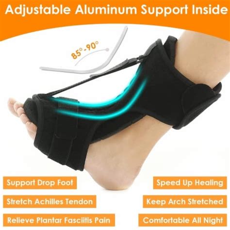 Plantar Fasciitis Night Splint Adjustable Foot Orthotic Brace Support