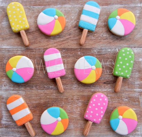 Beach Balls And Popsicle Sugar Cookie Sweet Texas Youtube Beach