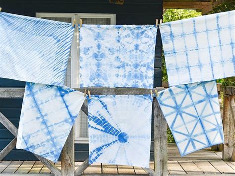 Stoffe F Rben Mit Der Shibori F Rbetechnik Aus Japan