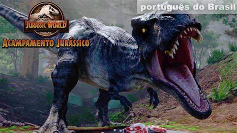 A batalha contra T REX JURASSIC WORLD ACAMPAMENTO JURÁSSICO