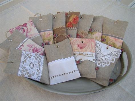 Rose Gris Sachets De Lavande Sac Lavande Artisanat De Jute