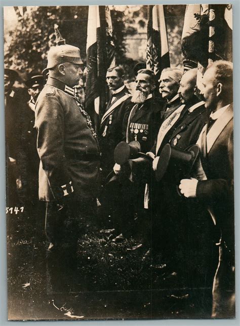 WWI Generalfeldmarschall Paul Von Hindenburg Bei Der Veteranen Der