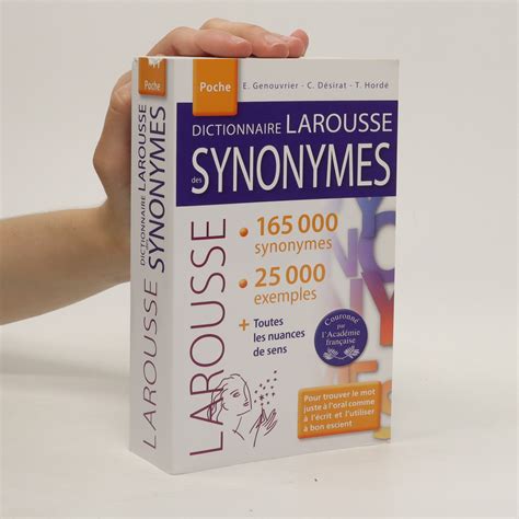 Dictionnaire Des Synonymes Kolektiv Knihobot Cz