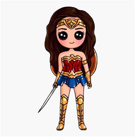 Cute Cartoon Wonder Woman