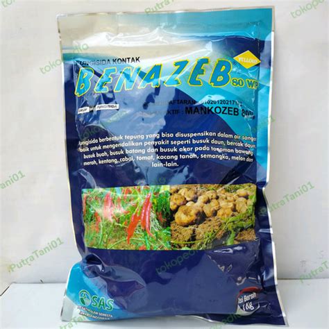 Jual FUNGISIDA MANKOZEB BENAZEB 87WP 1KG OBAT BUSUK AKAR DAUN DAN BUAH