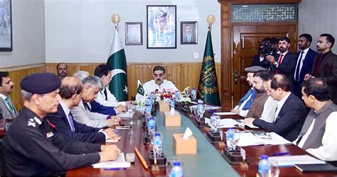 Caretaker Prime Minister Anwaar Ul Haq Kakar Chairs A Progress Review