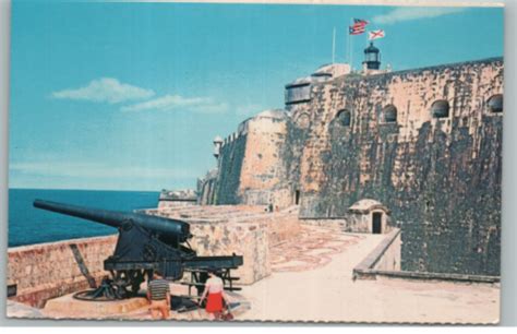 Vintage Postcard Castillo San Felipe Del Morro San Juan National