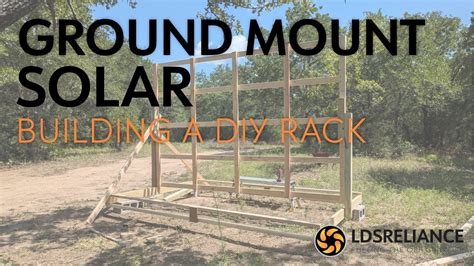 Diy Ground Mount Solar Rack Setup Part 1 Building The Rack With Wood Youtube