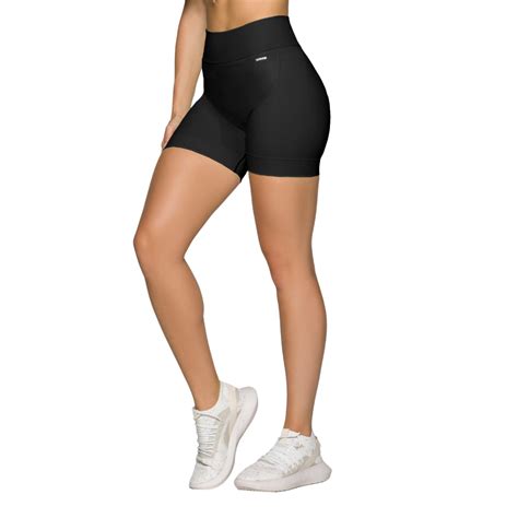 Shorts Sem Costura Selene Canelado Sport Feminino Fitness De Academia